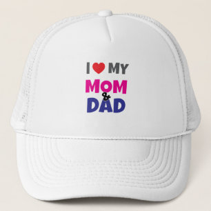 Ich liebe meine Mama Papa - Truckerkappe