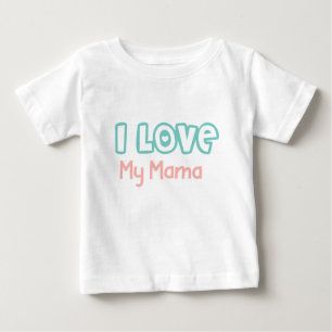 Ich liebe meine Mama Pastell Baby T-shirt