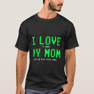 Ich Liebe meine Mama Shirt Gamer Geschenke für Tee