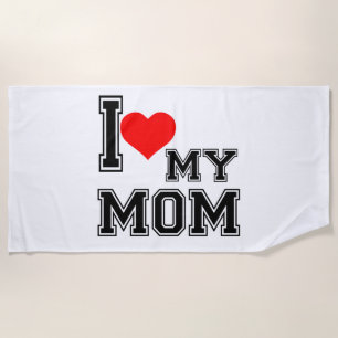 ICH LIEBE MEINE MAMA STRANDTUCH