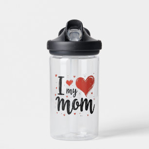 Ich liebe meine Mama, süße Herz Kinder Trinkflasche