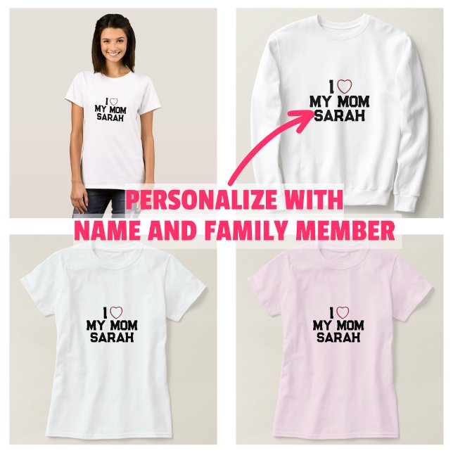 Ich Liebe meine Mama T-Shirt (I Love My Mom T-Shirt)