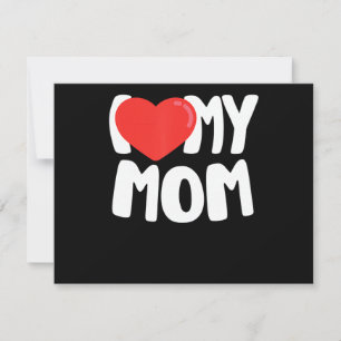 Ich Liebe meine Mama TShirt mit Large Red Heart Save The Date