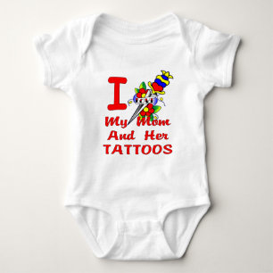 Ich Liebe meine Mama und ihre Tattoos Baby Strampler