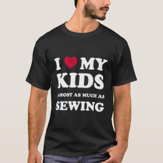 Ich Liebe meine Mama Vater Nähen T-Shirt