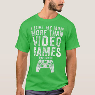 Ich Liebe meine Mama Video Gamer Valentinstag Gesc T-Shirt