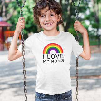 Ich Liebe meine Mamas Rainbow Gay Pride T-Shirt