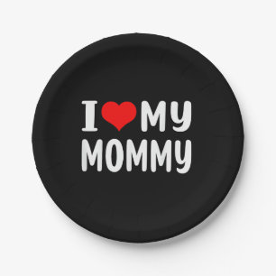 Ich liebe meine Mami Lustig für Mutter Mama Pappteller