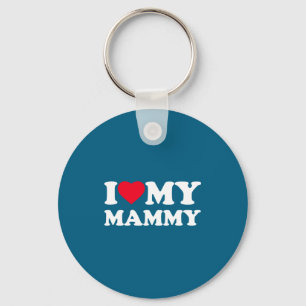 Ich liebe meine Mammy Heart Familie Oma Langarm Schlüsselanhänger