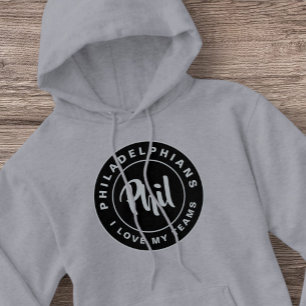 Ich Liebe meine Mannschaften City Philly Brüderlic Hoodie