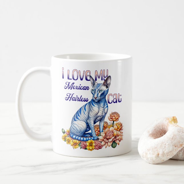 Ich Liebe meine mexikanische Frischkatze Kaffeetasse (Mit Donut)