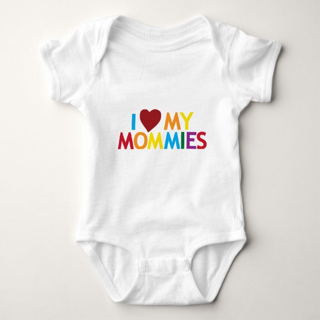 Ich Liebe meine Mommies Baby Strampler (Vorderseite)