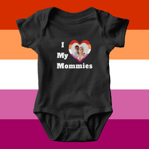 Ich liebe meine Mommies LGBTQ Lesben-Stolz Custom- Baby Strampler