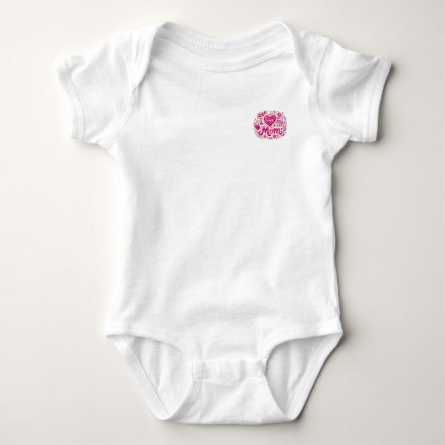Ich liebe meine Mutter Baby Strampler (Vorderseite)