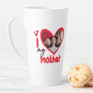 Ich Liebe meine Mutter Foto Geschenk Latte Tasse