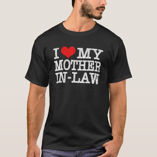 Ich Liebe meine Mutter im Recht auf lustige Eltern T-Shirt (Vorderseite)