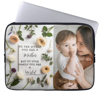 Ich liebe meine Mutter Muttertags-Blumen-Andenken Laptopschutzhülle