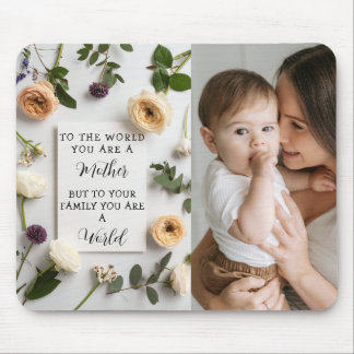 Ich liebe meine Mutter Muttertags-Blumen-Andenken Mousepad