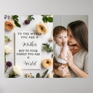 Ich liebe meine Mutter Muttertags-Blumen-Andenken Poster