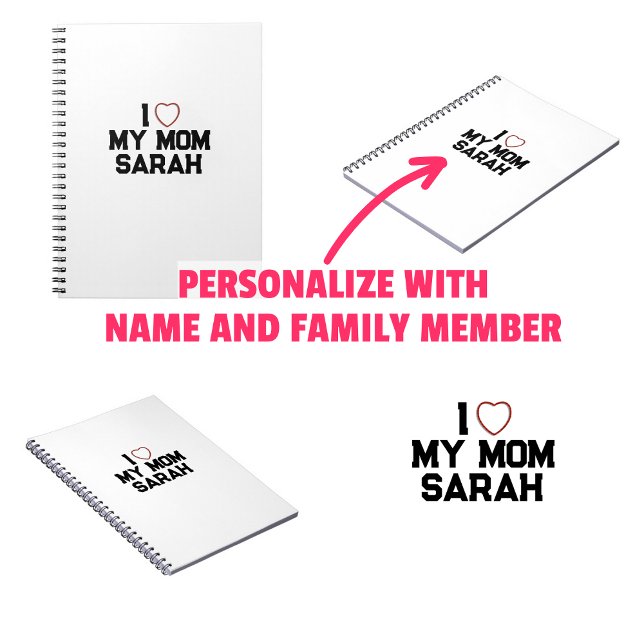 Ich liebe meine Mutter Notizblock (I Love My Mom Notebook)