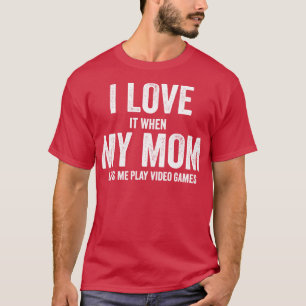 Ich Liebe meine Mutter T Shirt Funny sarkastisch V