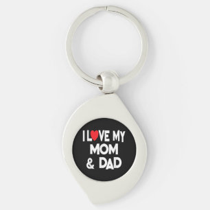 Ich liebe meine Mutter und meinen Vater - Feiern S Schlüsselanhänger