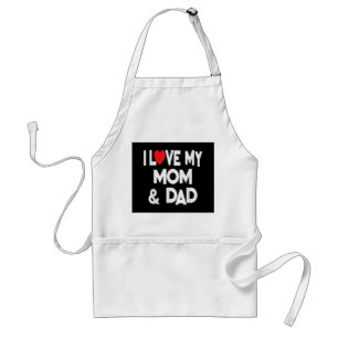 Ich liebe meine Mutter und meinen Vater - Feiern S Schürze