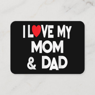 Ich liebe meine Mutter und meinen Vater - Feiern S Visitenkarte