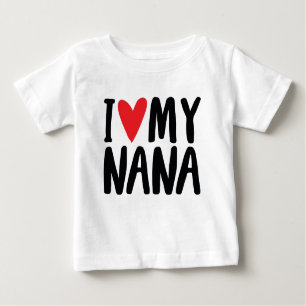 Ich Liebe meine Nana Hand Zeichnung, ich Liebe mei Baby T-shirt