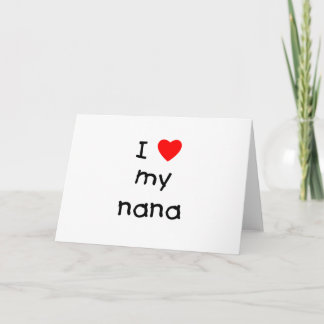 Ich Liebe meine Nana Karte