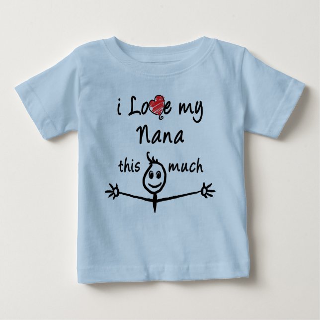 Ich Liebe meine Nana! (Opa) Baby T-shirt (Vorderseite)