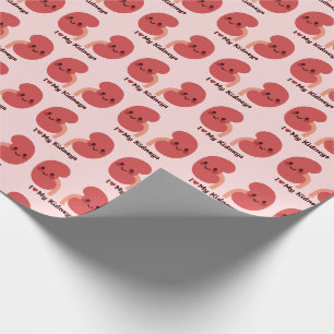 Ich Liebe meine Nieren - Niedlich lächelnde Nieren Geschenkpapier