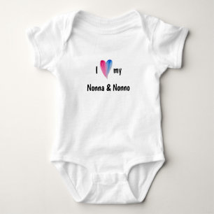 Ich Liebe meine Nonna und den Babyanzug Nonno Baby Strampler