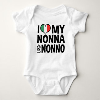 Ich Liebe Meine Nonna und Nonno Baby Strampler