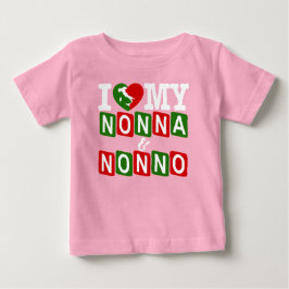 Ich liebe meine Nonna- und Nonno-Baby-T-Shirt Baby T-shirt