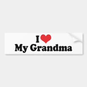 Ich liebe meine Oma Aufkleber Autoaufkleber
