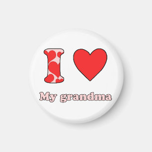 Ich Liebe meine Oma Magnet