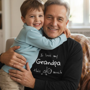 Ich liebe meine Opa-Typografie namens Grafik  T-Shirt