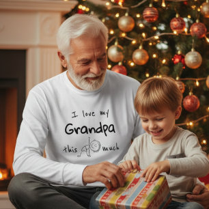 Ich liebe meine Opa-Typografie namens Grafik Tri-Blend Shirt