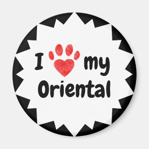Ich Liebe meine Orientalkatze Magnet
