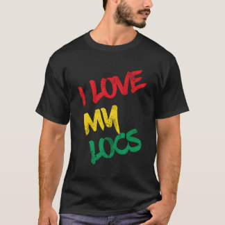 Ich Liebe meine Orte Naturhaar T-Shirt