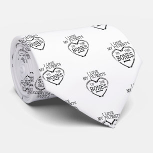 Ich Liebe meine Patienten an den Knochen-Chiroprak Krawatte