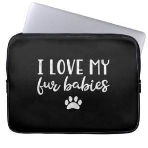 Ich Liebe meine Pelzbabys Dog Katze Lover Mama Hau Laptopschutzhülle