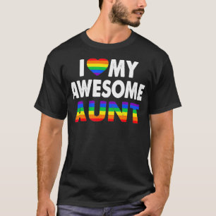 Ich Liebe meine Phantastische Tante Pride Lesbisch T-Shirt