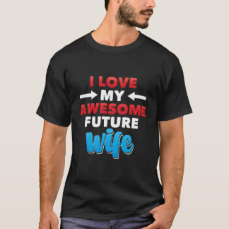 Ich Liebe meine Phantastische Verlobte-Groom Hochz T-Shirt