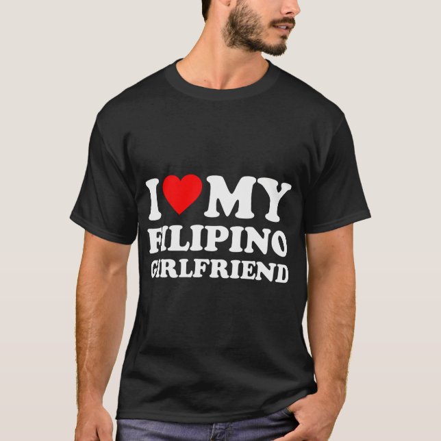 Ich Liebe meine philippinische Freundin, ich höre  T-Shirt (Vorderseite)