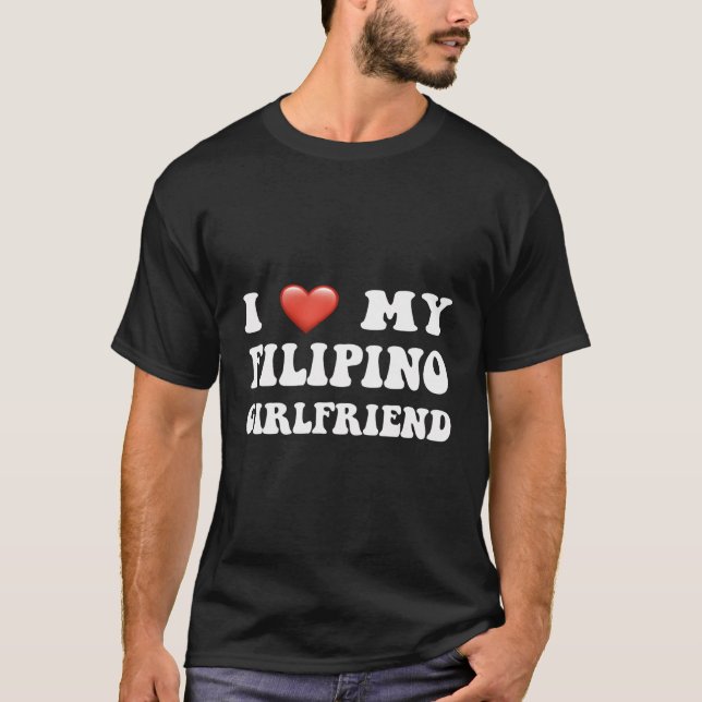 Ich Liebe meine philippinische Freundin, ich höre  T-Shirt (Vorderseite)