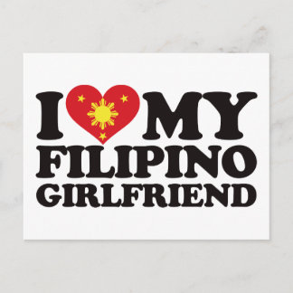 Ich Liebe meine philippinische Freundin Postkarte