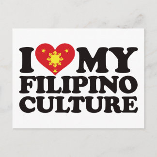 Ich Liebe meine philippinische Kultur Postkarte