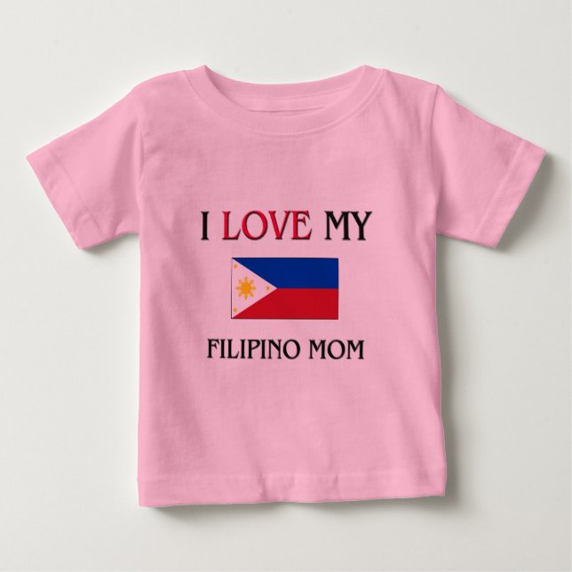 Ich Liebe meine philippinische Mama Baby T-shirt (Vorderseite)